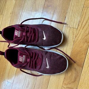 Nike Women's Athletic Shoes - Burgundy and White